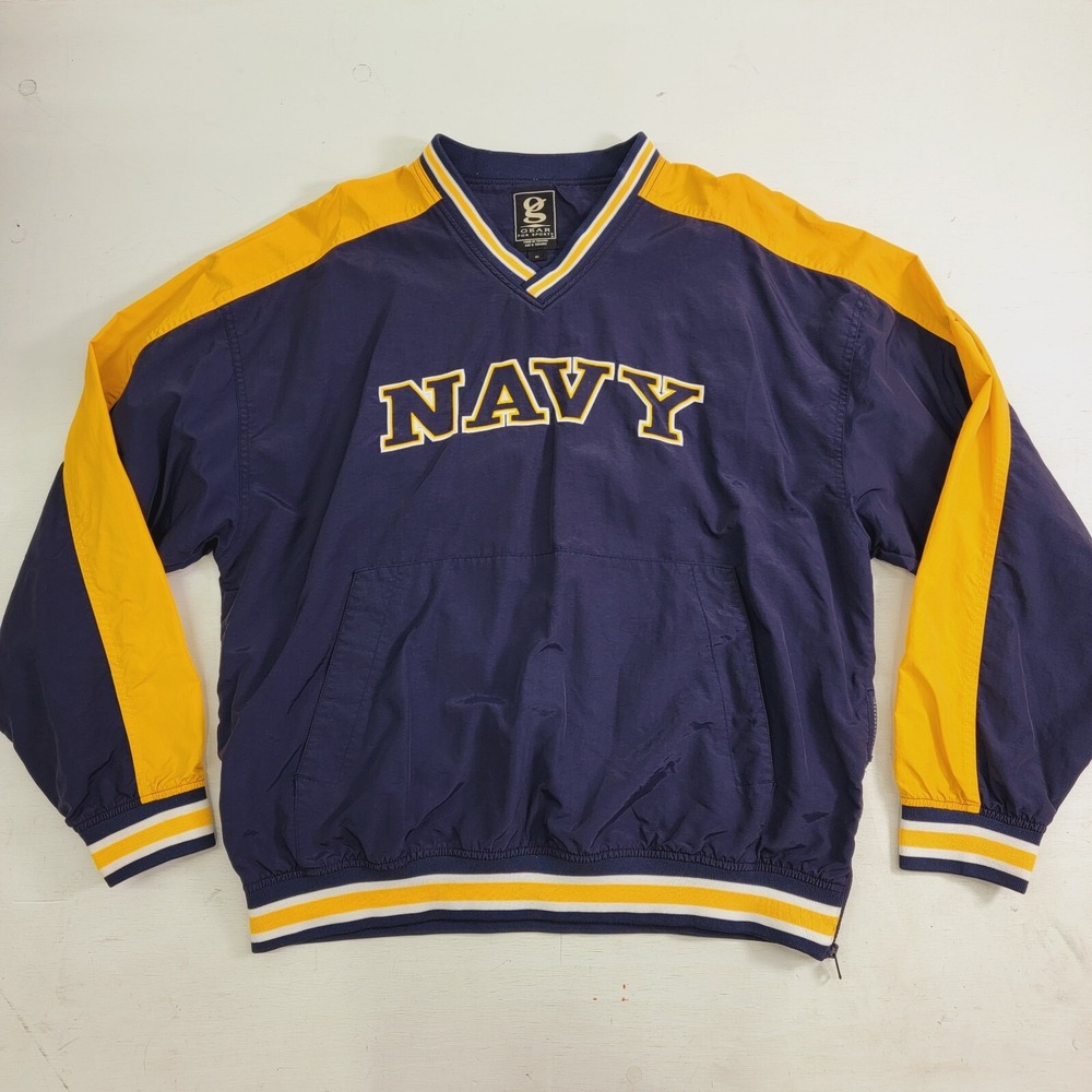 Gear for Sports NAVY Pullover Side Zip Windbreaker Jacket Men's Sz XL